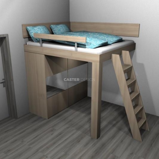 Patrová postel na skříni